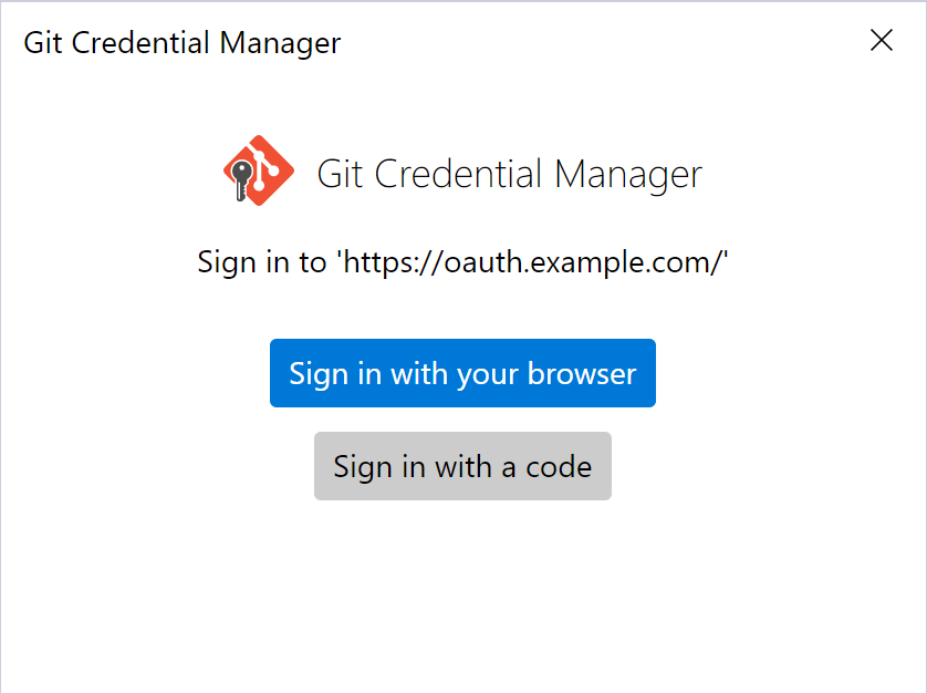 Git Credential Manager: OAuth authentication